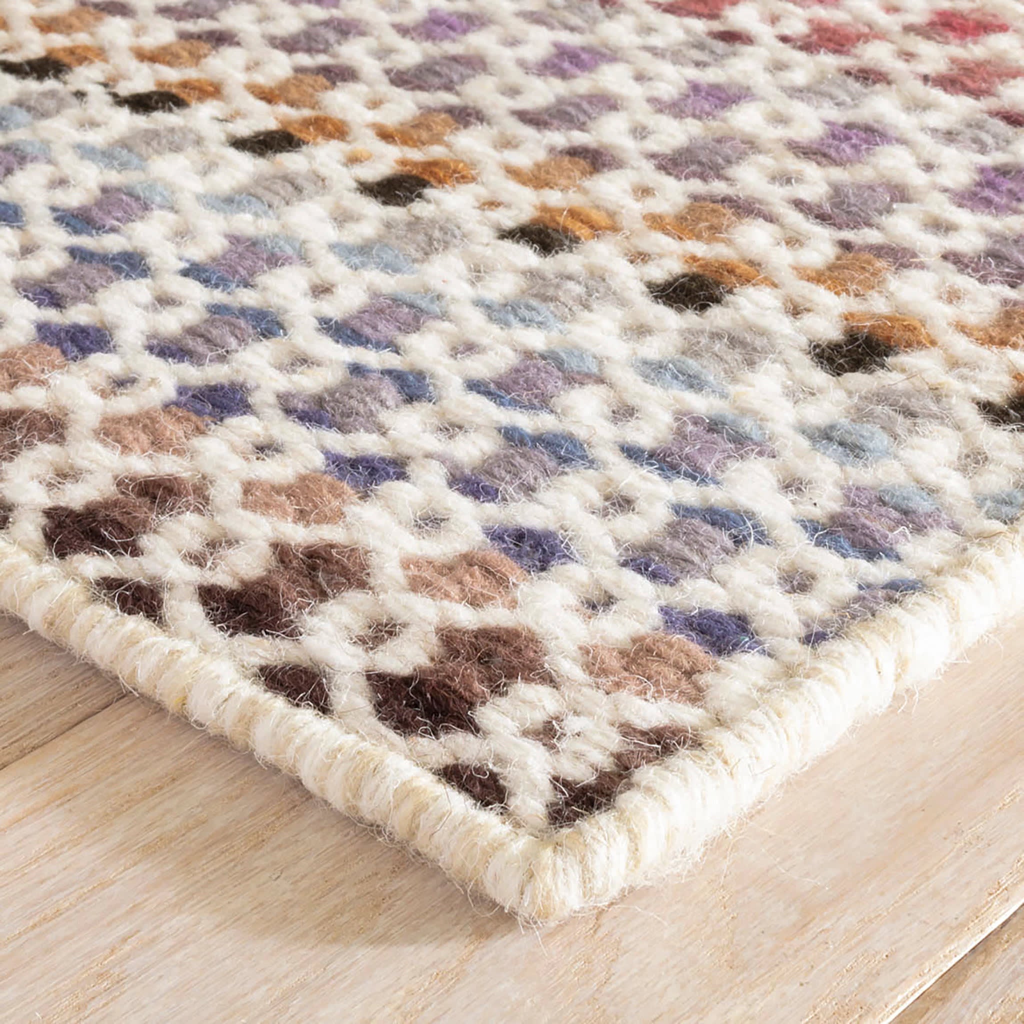 poppy handwoven wool rug | multi poppy handwoven wool rug | multi