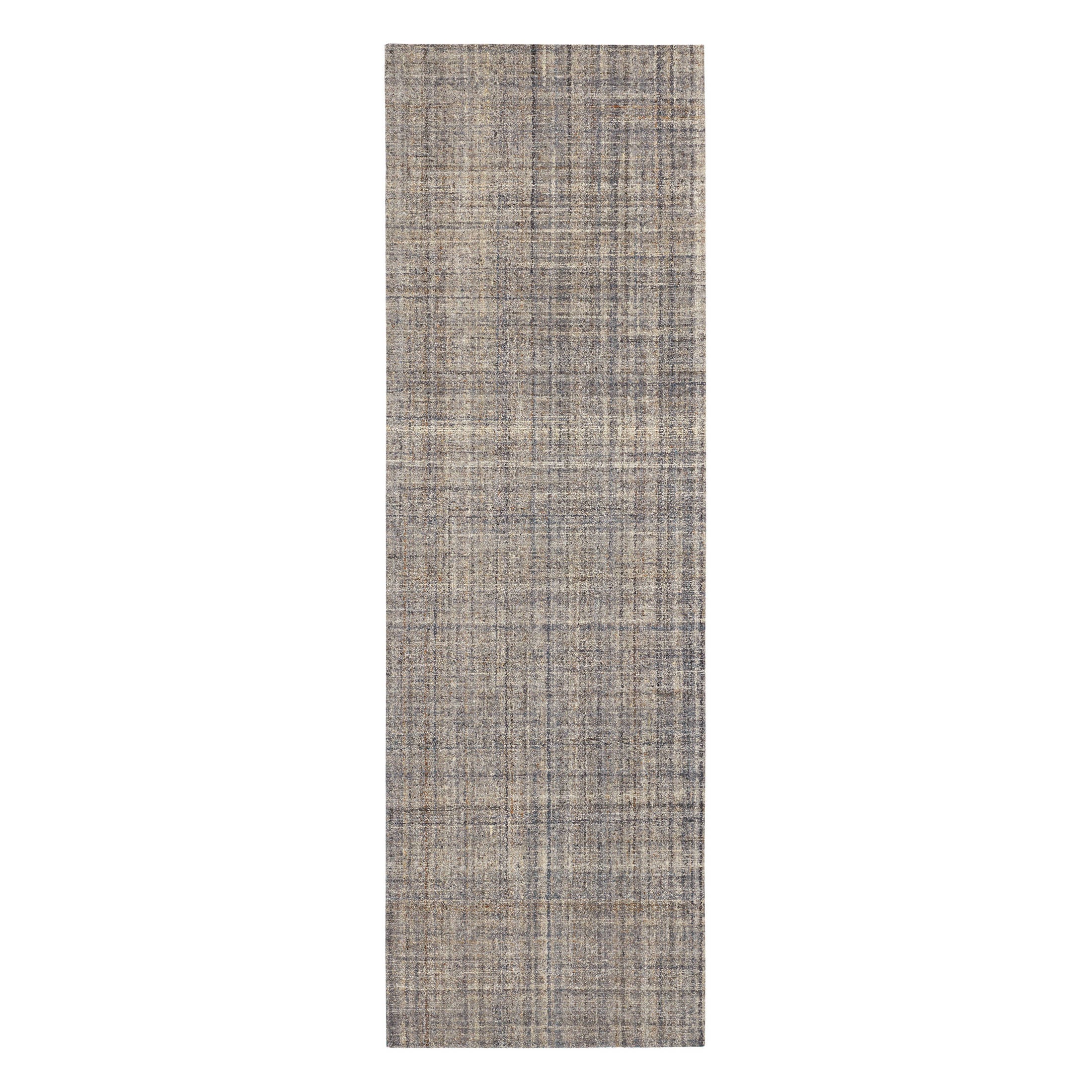 harris hand micro hooked wool rug | blue/brown harris hand micro hooked wool rug | blue/brown
