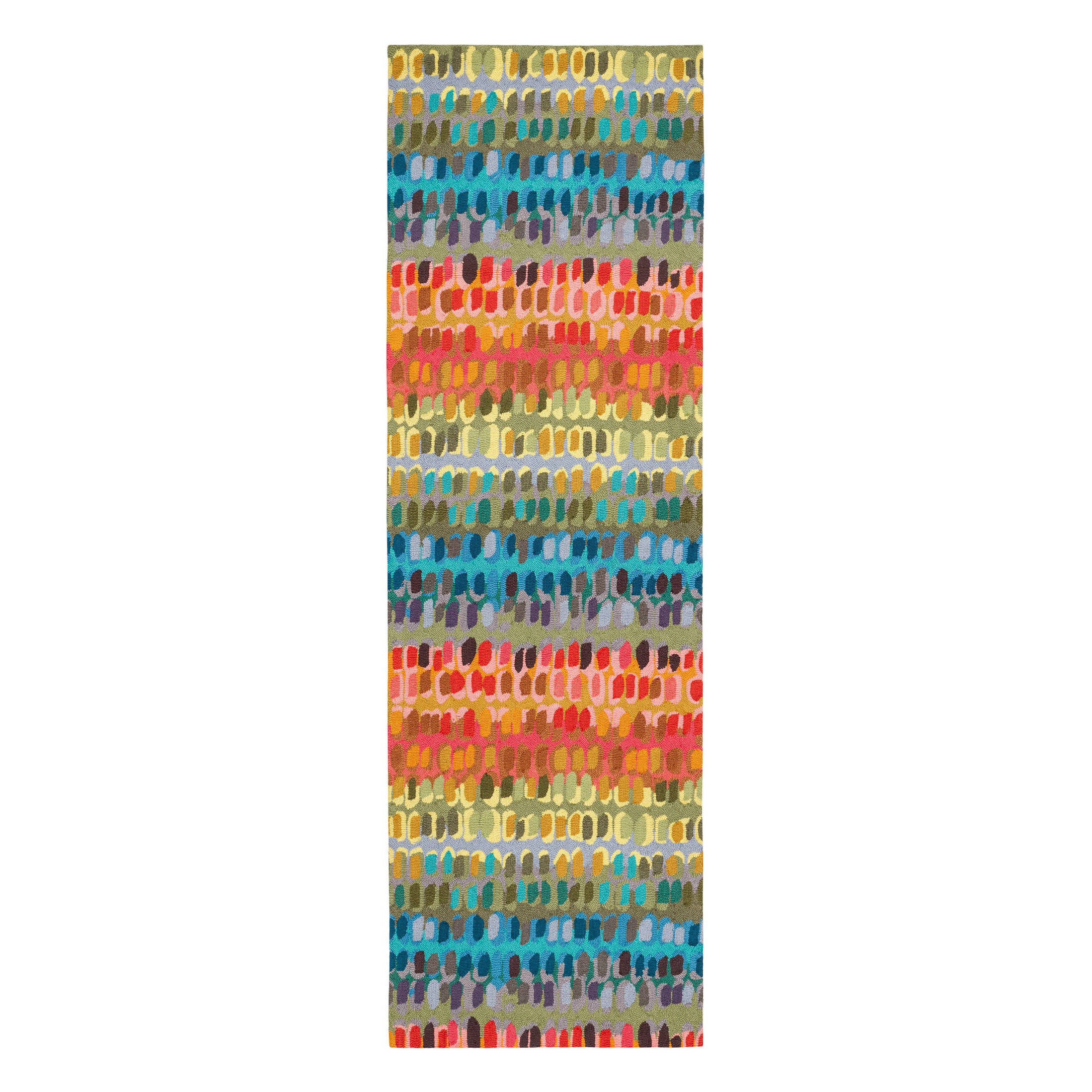 paint chip hand micro hooked wool rug | multi paint chip hand micro hooked wool rug | multi