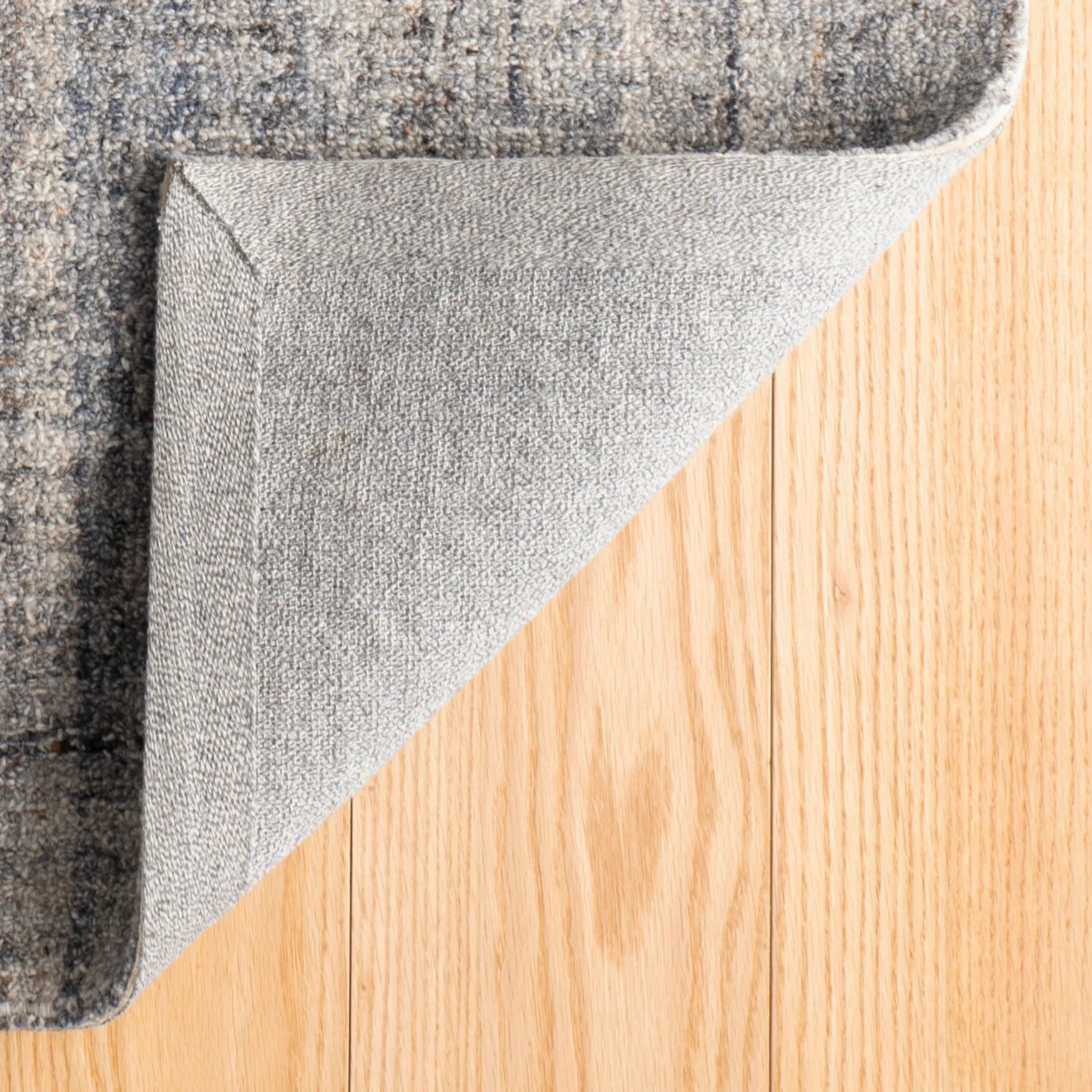 harris hand micro hooked wool rug | blue/brown harris hand micro hooked wool rug | blue/brown