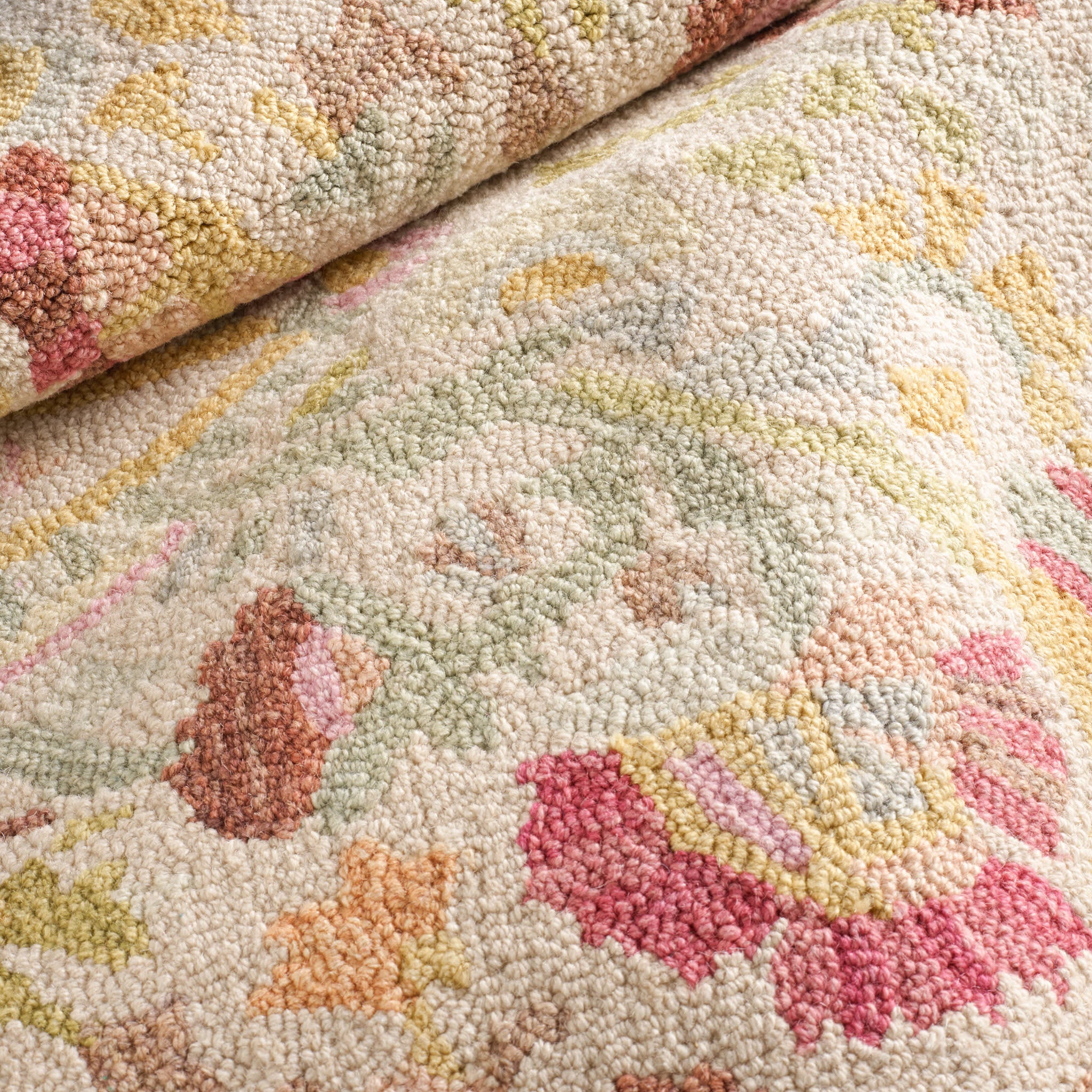 ines hand micro hooked wool rug | multi ines hand micro hooked wool rug | multi