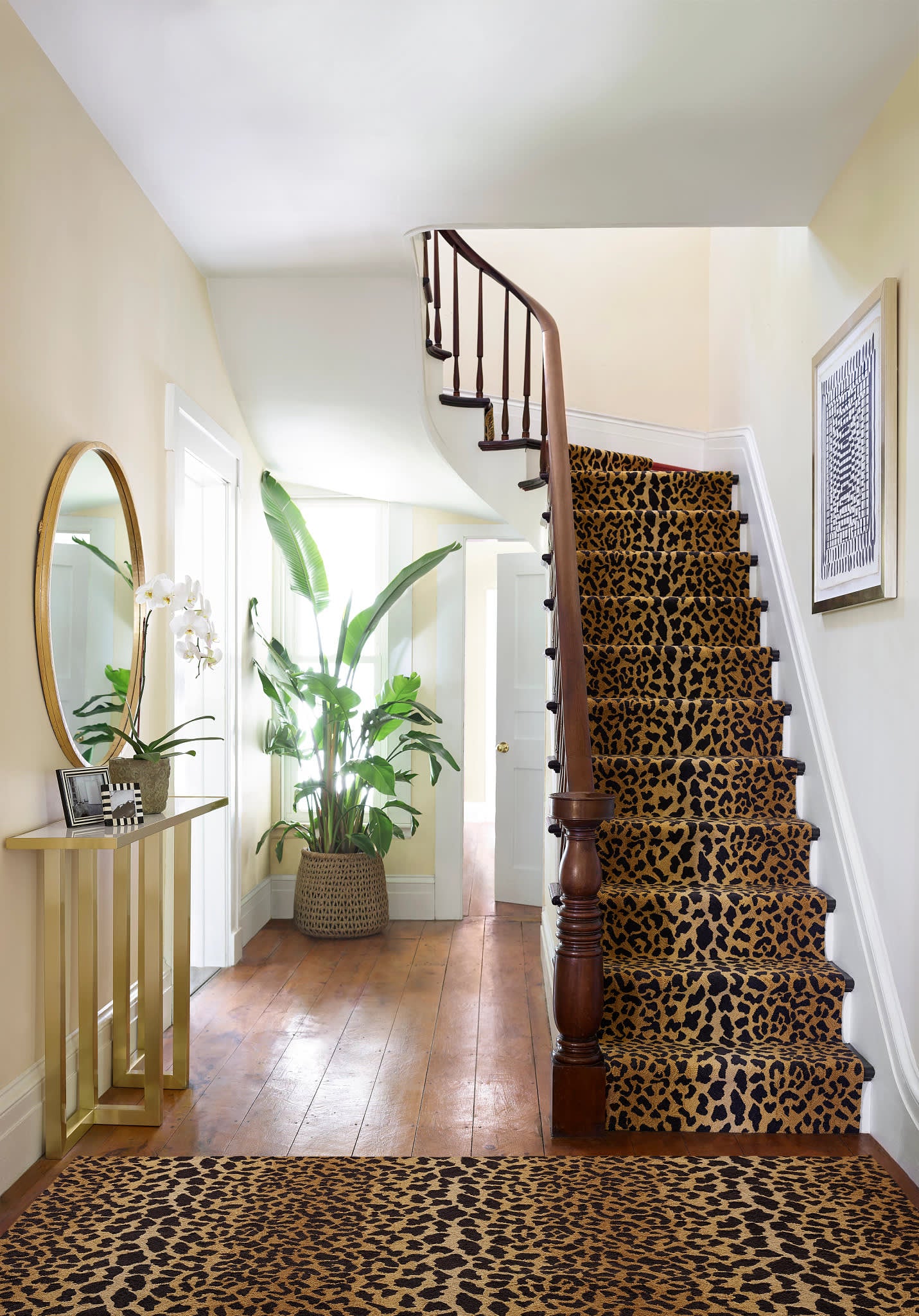 leopard hand micro hooked wool rug | brown leopard hand micro hooked wool rug | brown
