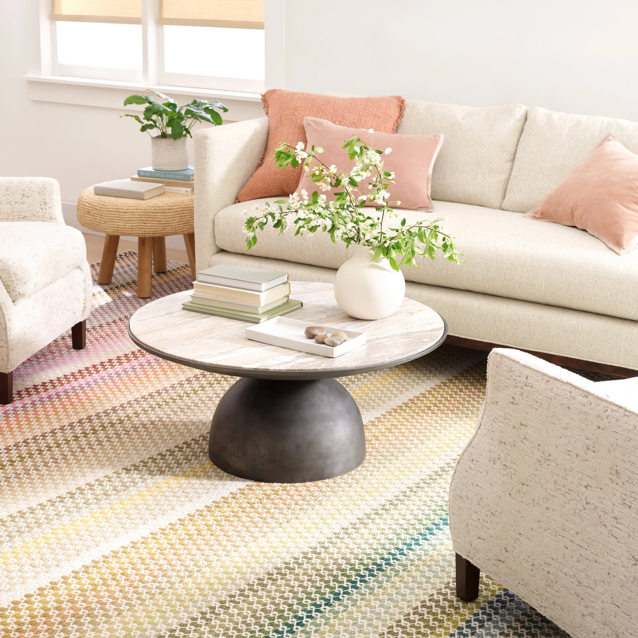 poppy handwoven wool rug | multi poppy handwoven wool rug | multi