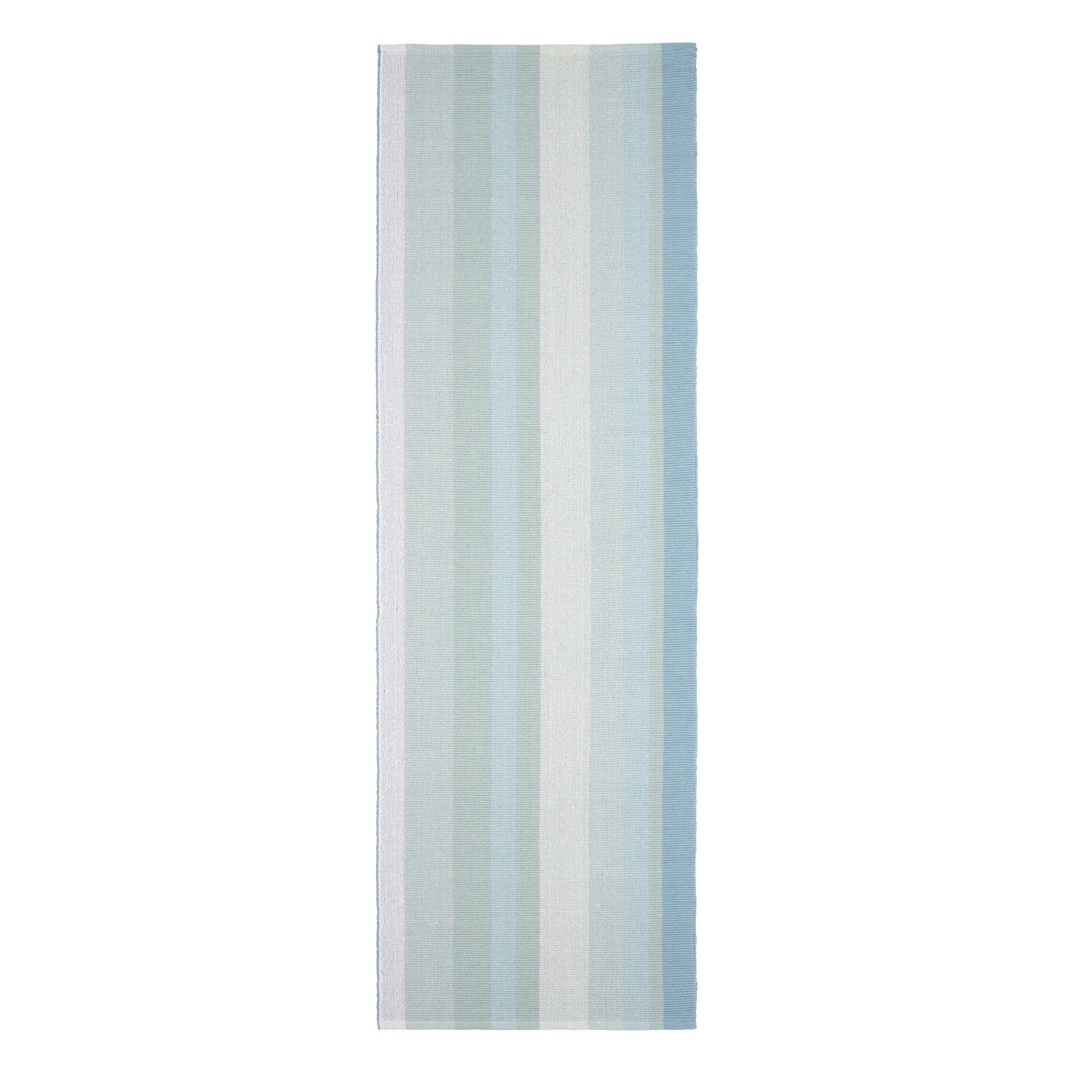 shore stripe handwoven cotton rug | sky blue shore stripe handwoven cotton rug | sky blue