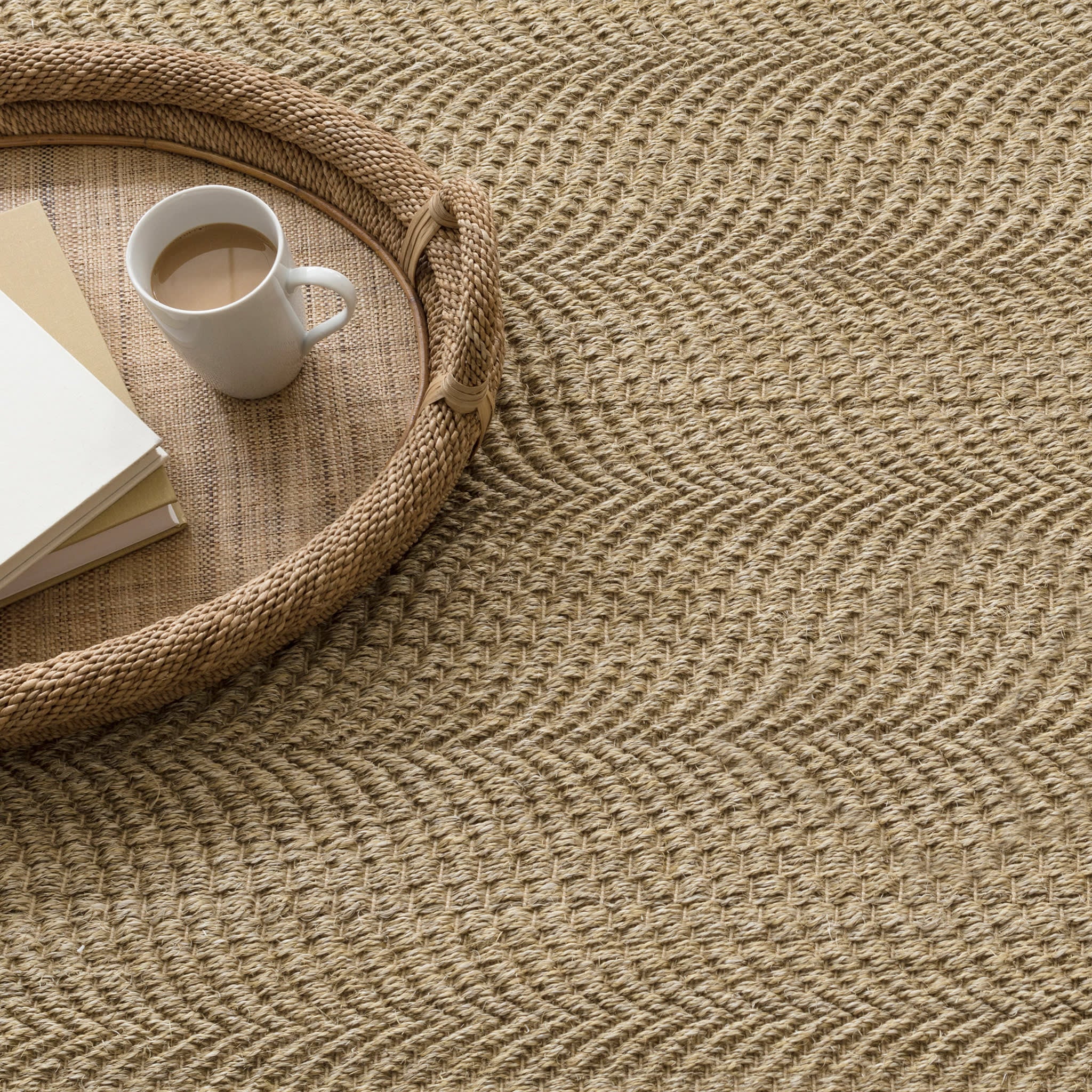 wave woven sisal rug | natural wave woven sisal rug | natural