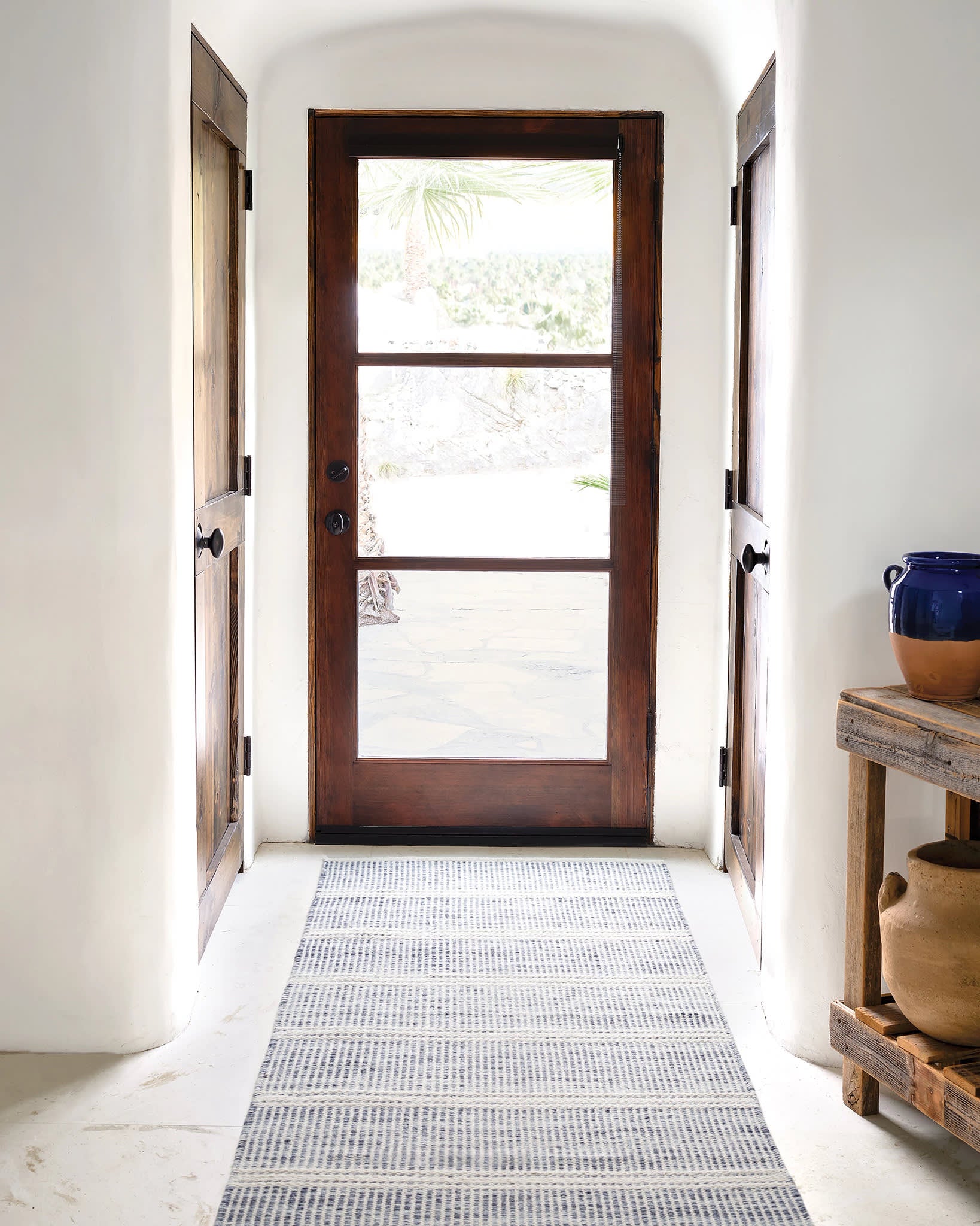 malta handwoven wool rug | blue malta handwoven wool rug | blue