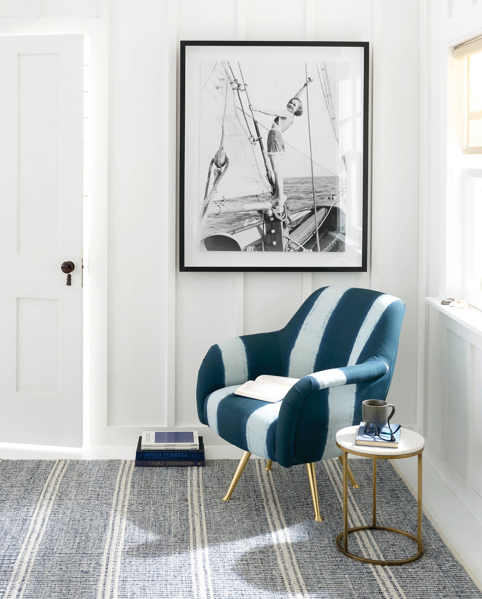 malta handwoven wool rug | blue malta handwoven wool rug | blue