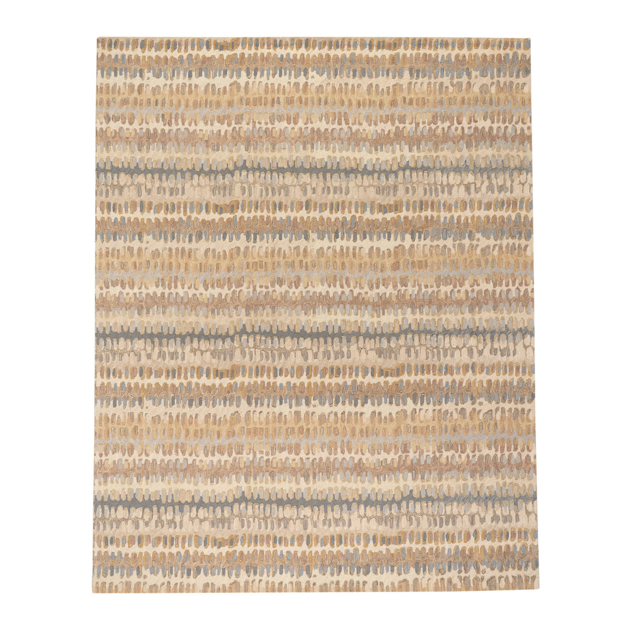 paint chip hand micro hooked wool rug | natural paint chip hand micro hooked wool rug | natural
